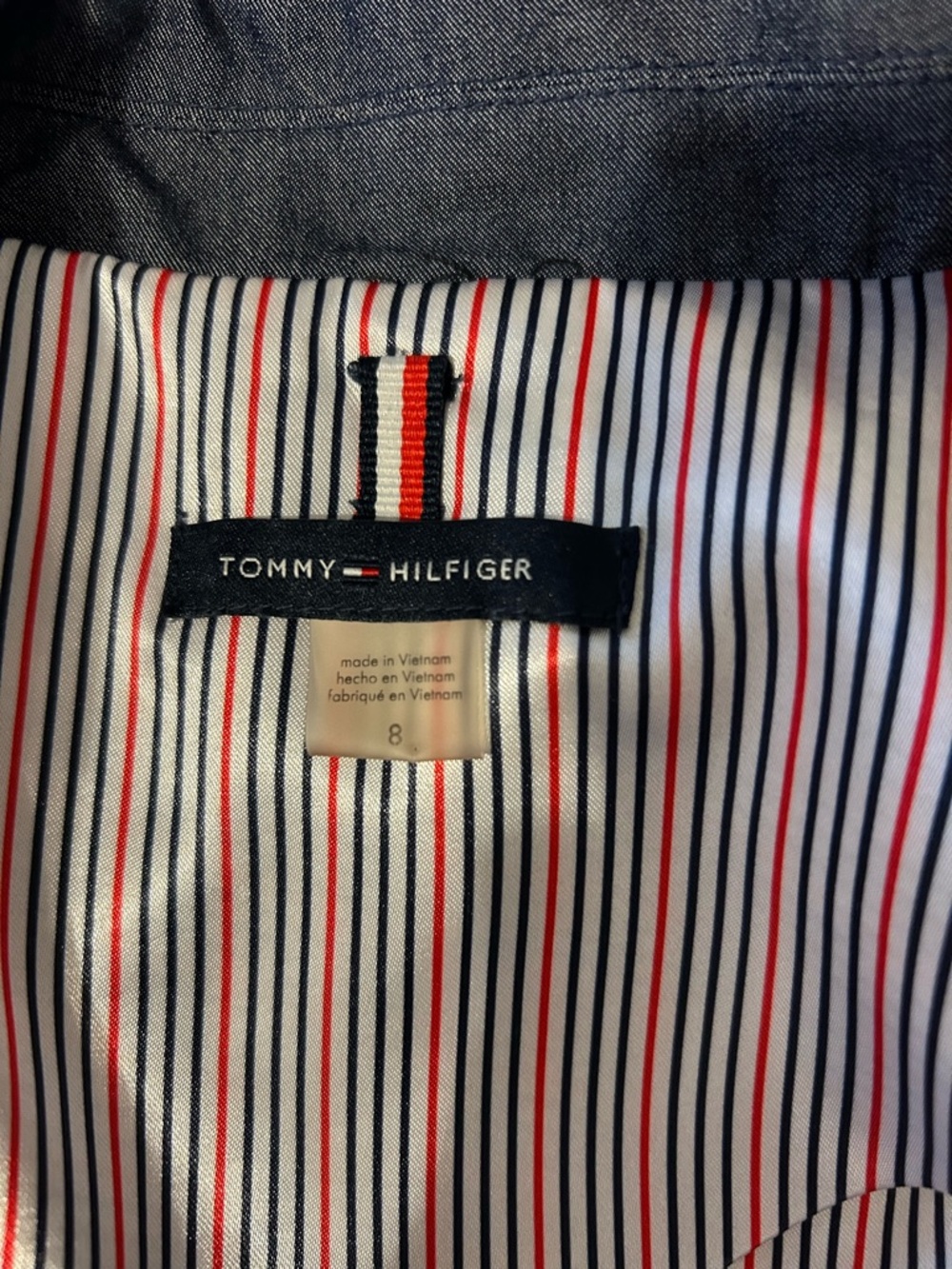 Tommy Hilfiger Navy Embroidered Crest Blazer - Picture 8 of 10